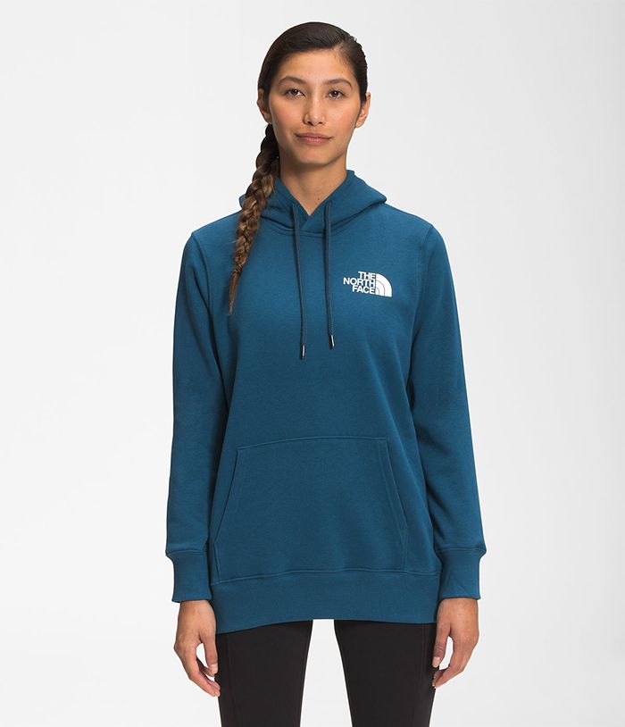 The North Face Hoodie Dames Box Nse Pullover OPDF47691 - Blauw